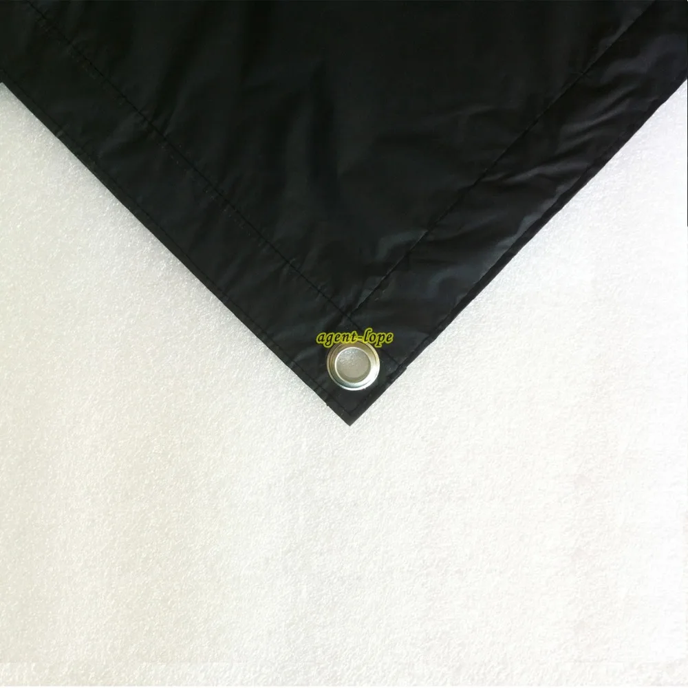 3.6x3.6m 12'x12' Thick Black Cotton Cloth Full Light Black Out for  Photographic Lighting Solution