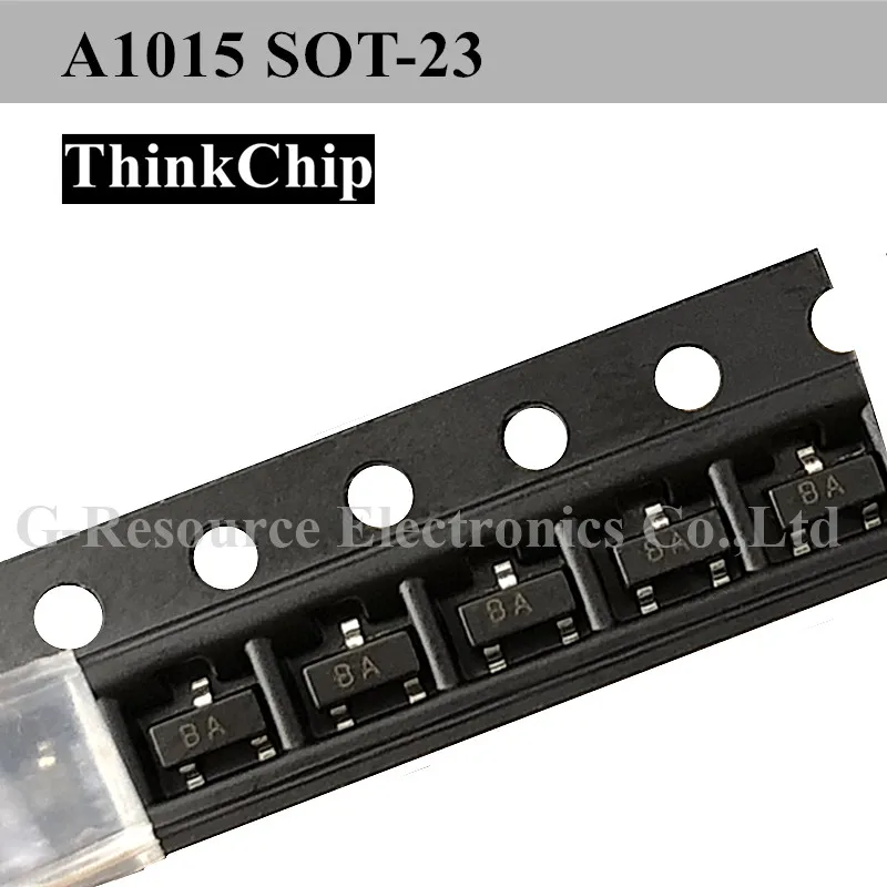 ترانزستور إشارة A1015 SOT-23 2SA1015 SMD, صمام ثلاثي PNP (بمناسبة BA) ، 100 قطعة