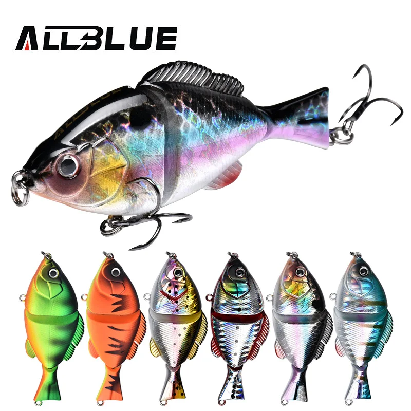 ALLBLUE OUTLANDER 80SS Joint Fishing Lure 80MM 15G Slowly Sinking Swimbait Vib Wobbler Minnow Artificial Bait Bass Pike Tackle