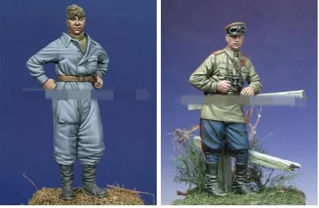 1/35 Resin Figure Model Kits Historical military Russian TankCrew Unassembled unpainted