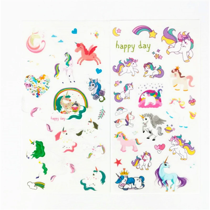 6 pcs/pack Happy Unicorn Cartoon Stationery Stickers DIY Kids Gift Sticker for Craft Photo Album Diary Scrapbook Stick Label