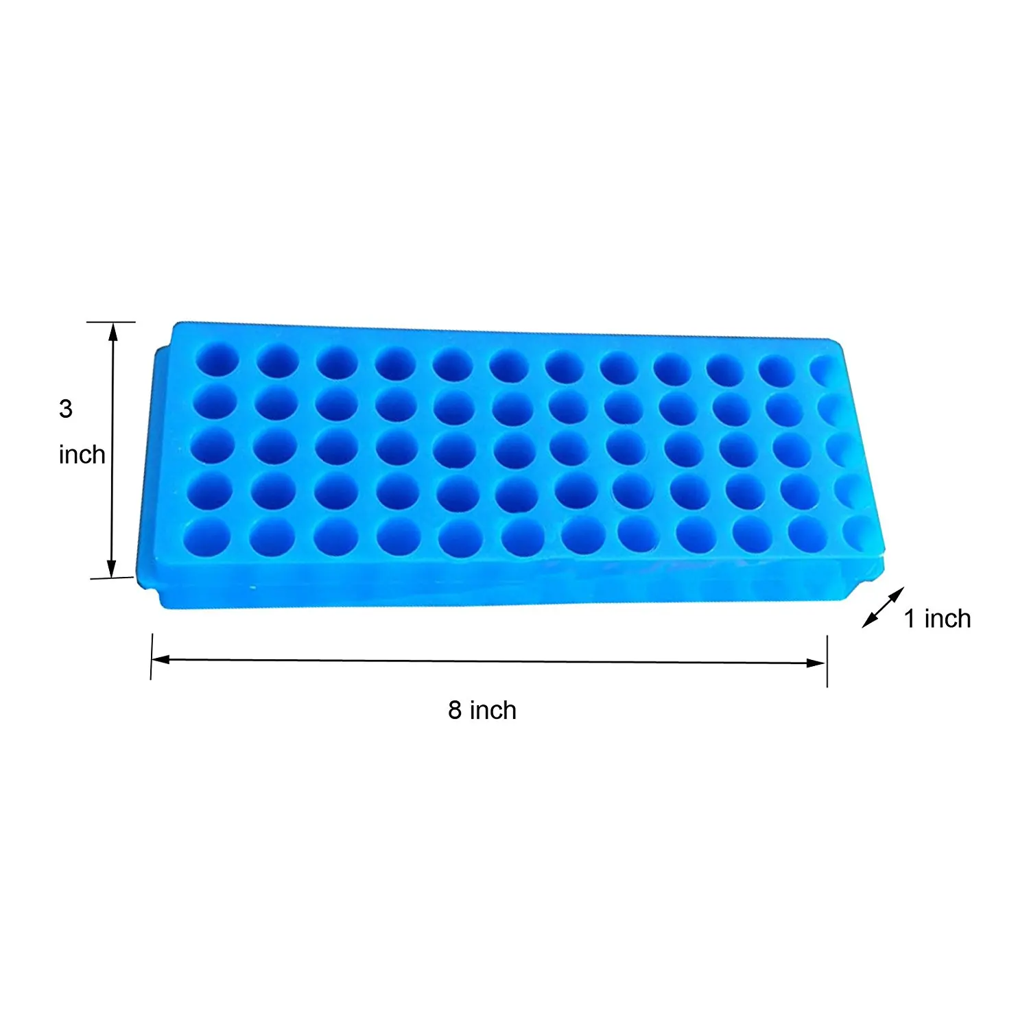 5pcs Tube Rack Double Panel 60 Positions Polypropylene PCR for Microcentrifuge Tubes 0.2/0.5/1.5/1.8/2.0ml