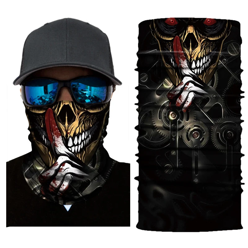 NEW Sun Motorcycle Mask Biker Face Shield Balaclava Moto Mask Halloween Scarf  Kominiarka Ghost Cagoule Visage Masquerade Mask