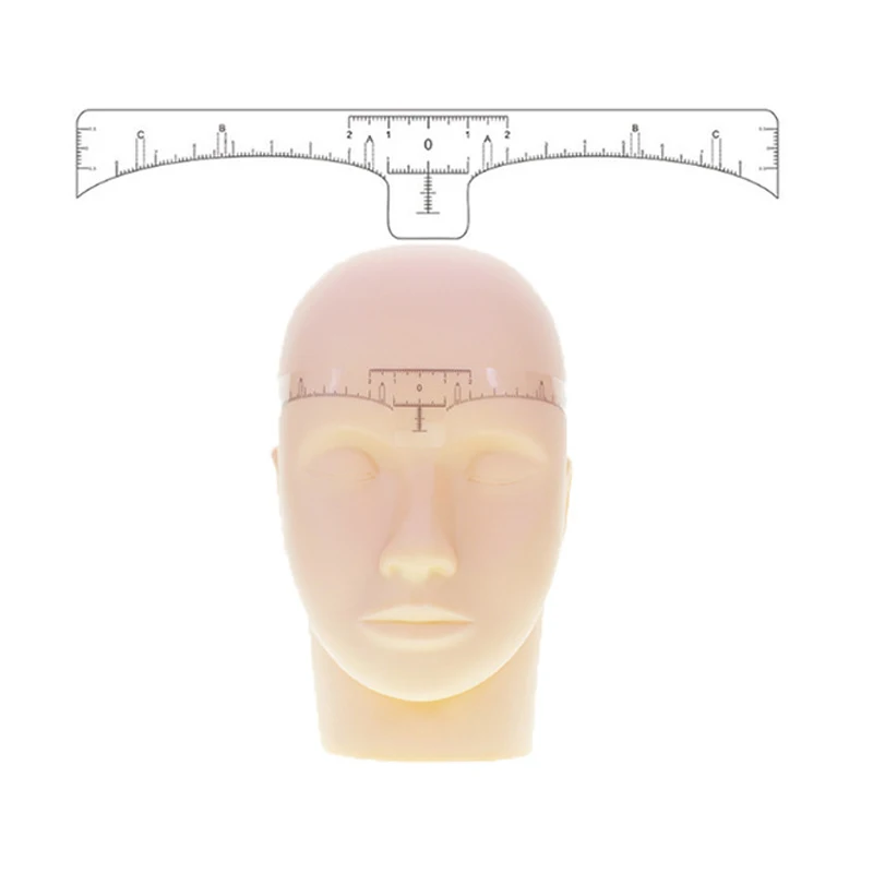 100pcs Microblading Disposable Accurate Ruler Permanent Makeup Tebori Eyebrow Shaping Tools Tattoo Measurement Rulers Sticker