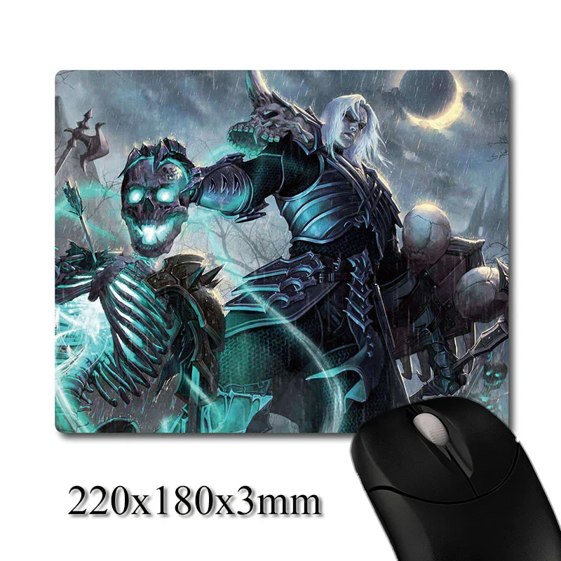 Necromancer Cast Necromancy printed Heavy weaving anti-slip rubber pad office mouse pad Coaster Party favor gifts 220x180x3mm