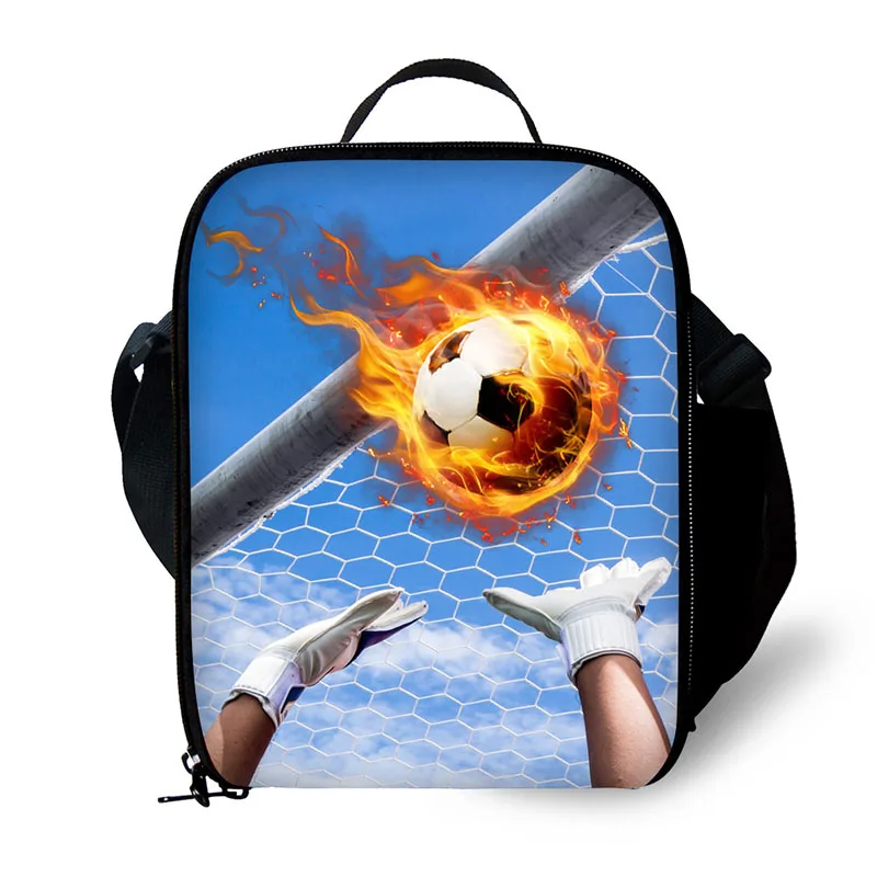 Ball pattern prints Lunch Bag for Children Thermal Bag for Food Storage Insulated Child Kids Lunch Box for School