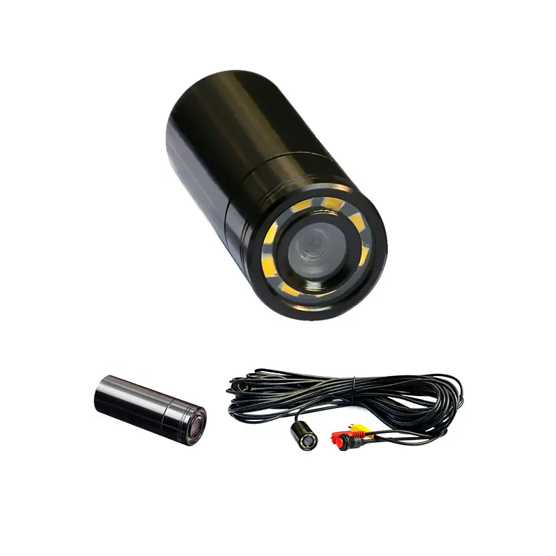 

Wide Angle Waterproof Color Underwater Fish Camera with 8 LEDS (5m View);90deg,520TVL,4-24V