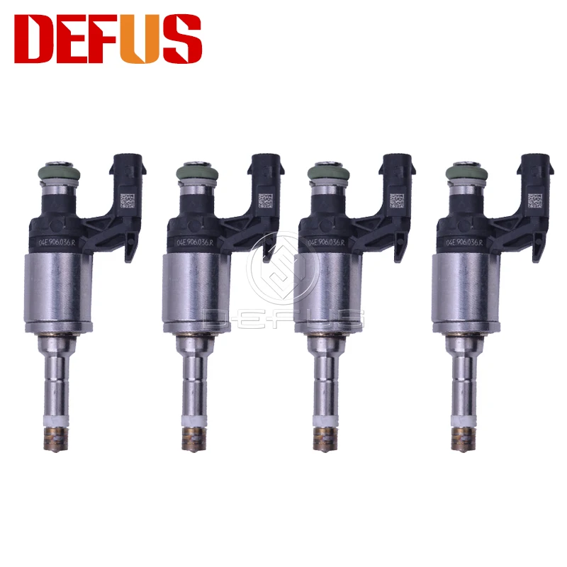 

DEFUS 4pcs Fuel Injector Nozzle 04E906036R For Volkswagen Polo BJ. 2017 1.4 TSI LB9Z 04E906036AE High Quality Gasoline Petrol