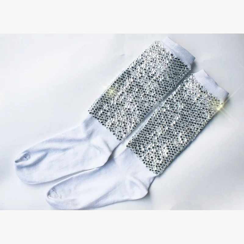 Rare Michael Classic Crystal Handmade 100% Foot Cover Baggy Socks