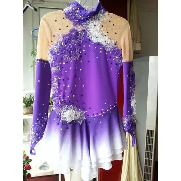 2016 Adult Figure Skating Dresses Fashion New Brand Vogue Figure Skating Competition Dress For Girls DR3108