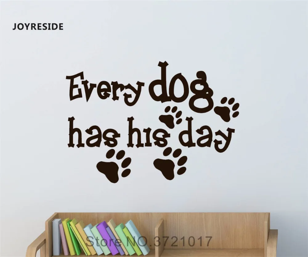 Виниловая наклейка с изображением животных на стену в стиле «Каждая собака»