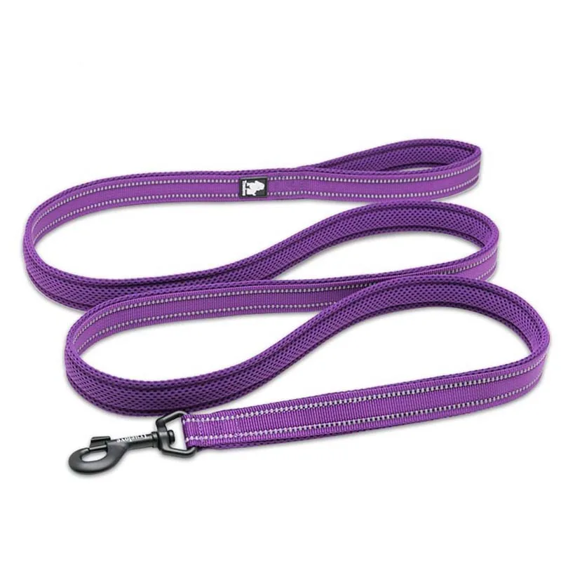 Truelove-Correa de nailon para Perro, Correa reflectante púrpura para entrenamiento de perros pequeños y grandes, 200Cm