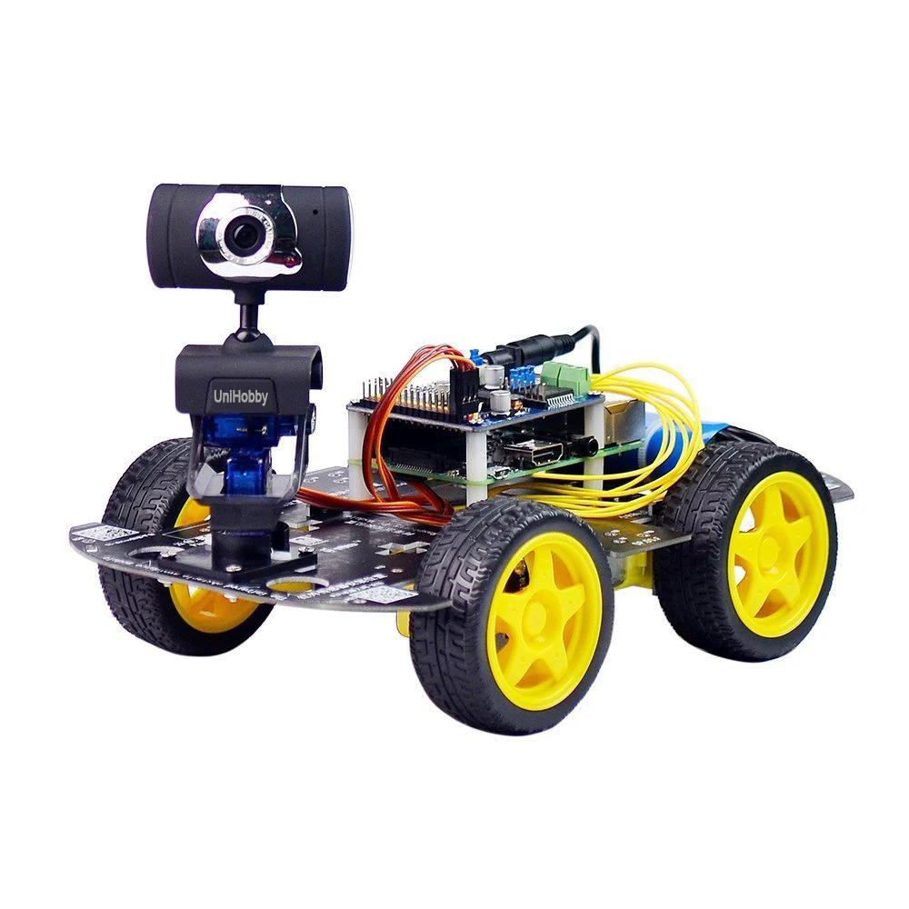 

UniHobby DS Wireless Wifi Robot Car Kit for Raspberry Pi 4WD Robot Chassis Kit (Raspberry Pi not include)