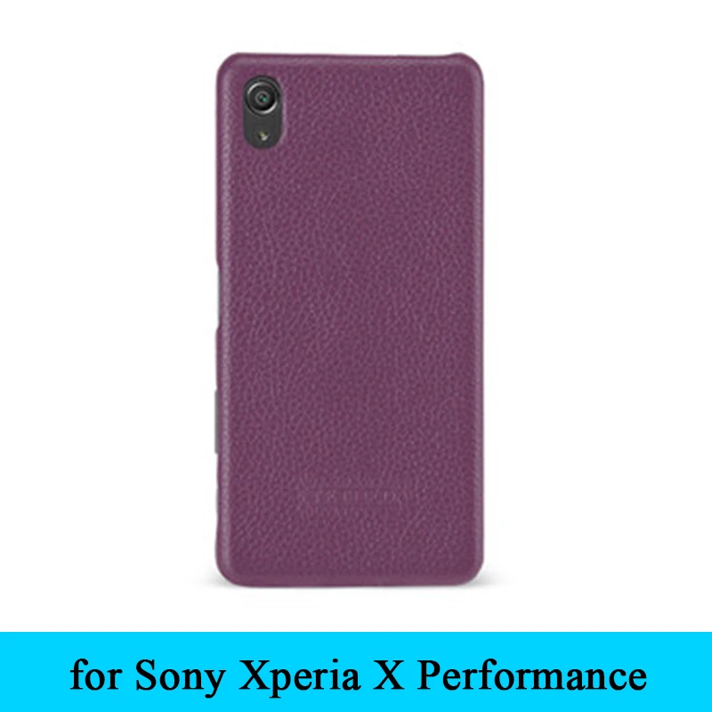 Luxury Genuine Leather Case Back Protective Cover Skin Phone Bag for Sony Xperia X Performance F8132+Free Gift