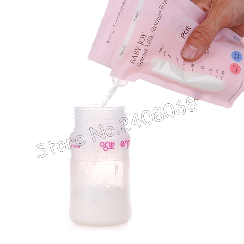 Baby Food Storage Bag Breast Milk Storage Bags Easy-Pour Pump Accessory Milk Breastmilk Save In Freezer 100ml/180ml/200ml