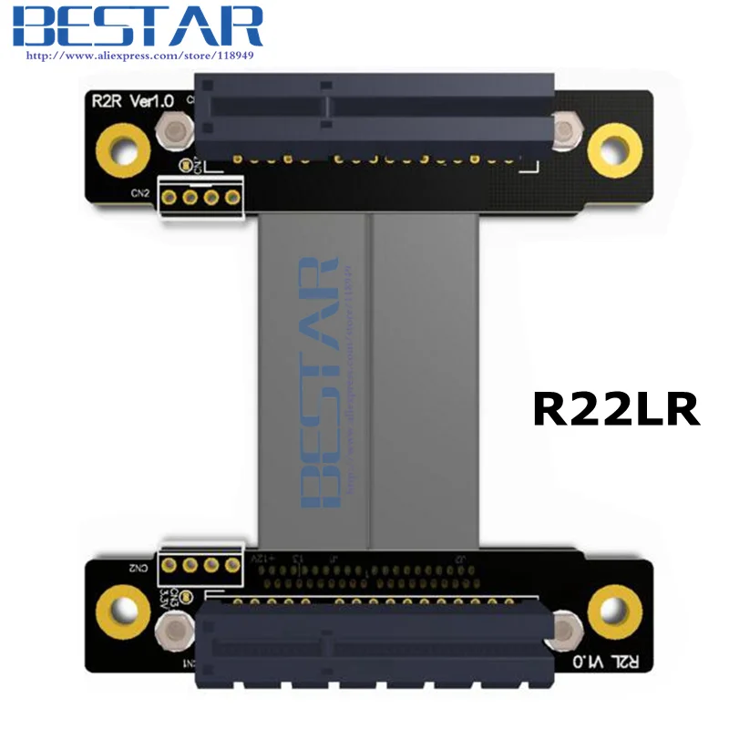 الناهض PCI-Express PCI-E 3.0x1x4x8x16 ذكر إلى ذكر بطاقة الرسومات تمديد الناهض PCIe أنثى إلى أنثى كابل الشريط 5- 60 سنتيمتر