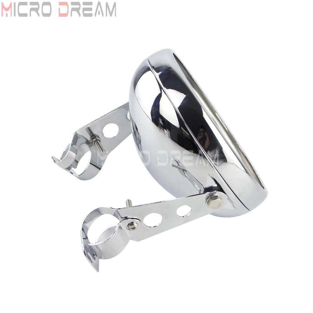 ل هارلي سبورتستر داينا سوفتيل فات بوي كروم دراجة نارية 7 بوصة LED العلوي الإسكان غطاء قوس كشافات دلو ث/المشبك