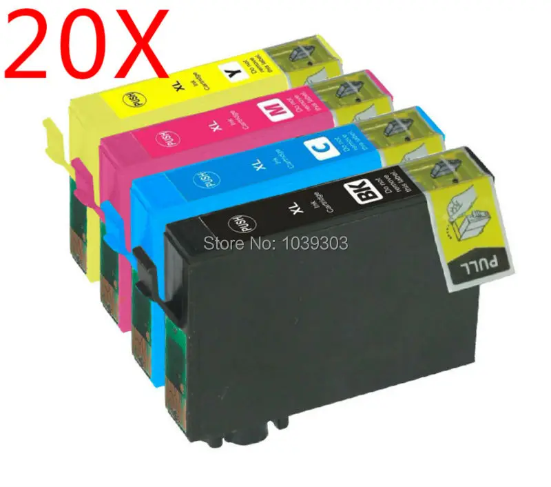 

20x Compatible Ink cartridge Epson T1291 T1292 T1293 T1294 For stylus SX235W SX425W SX420W SX438W SX525WD SX535WD Printer