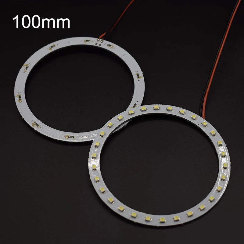 1 pz x bianco giallo blu verde rosso 100mm 3528 30 SMD Car Led Angel Eyes Halo Ring Light Car Light