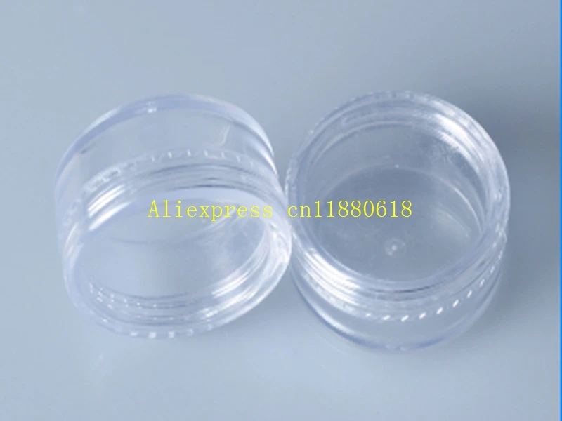 5000pcs/lot Fast Shipping 10g clear jar 10ml plastic Packaging Sample cream pot ,nail art glitter powder case Empty box