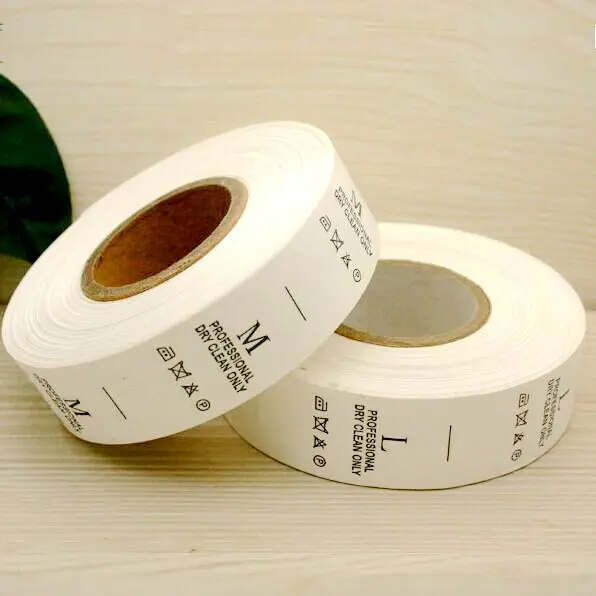 500Pcs Washable Nylon Labels for Clothes, Garment Washing Care, Clothing Care Tags, LB-022,