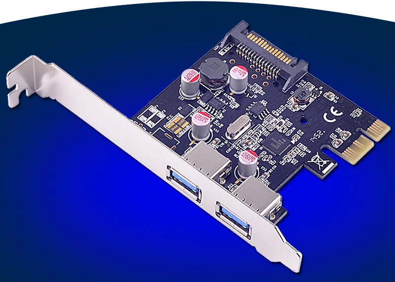 

PCI-Express на 2 порта, сверхскоростной, 5 Гб, USB 3,0, адаптер для контроллера для настольных ПК