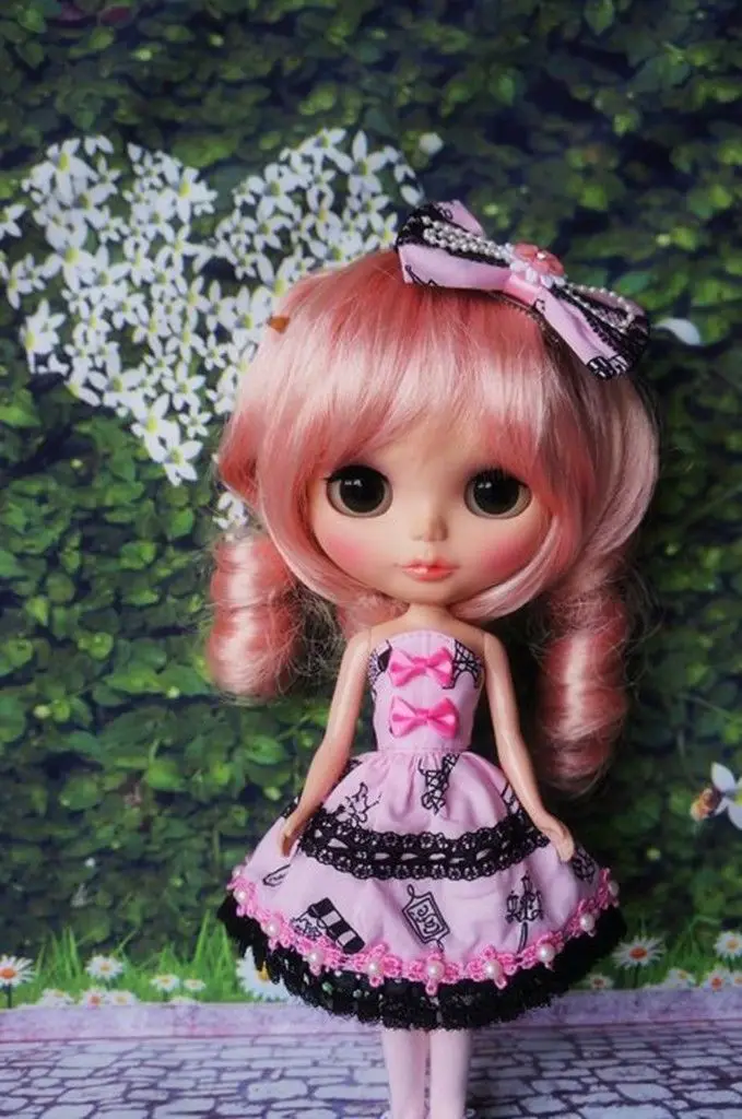 

[Wamami] 92 #3 шт. Для 12-дюймового Blyth Azone OB24 Licca Pullip Lati ICY jerfish 1/6, кукла, розовый костюм, платье, одежда, костюм