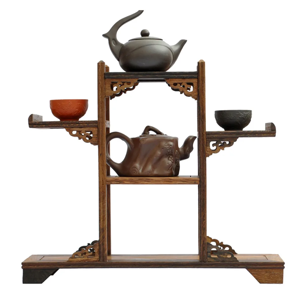 Ming and Qing furniture mahogany wenge large aircraft curio shelf Shelf antique jewelry swing frame factory direct