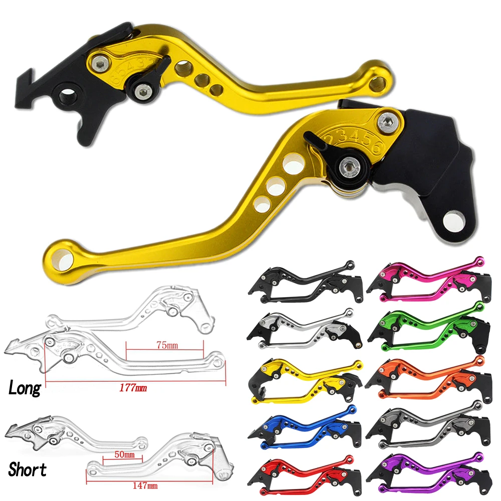 

Long & Short Motorcycle CNC Adjustable Brake Clutch Levers For Honda CBR600 F2 F3 F4 F4i 1991-2007 CB919 2002-2007 Hornet 2004