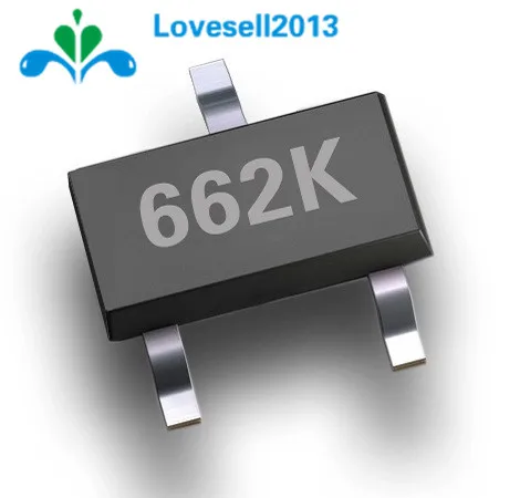 100pcs XC6206P332MR 662K XC6206 3.3V/0.5A Positive Fixed LDO Voltage Regulator SOT-23 new original