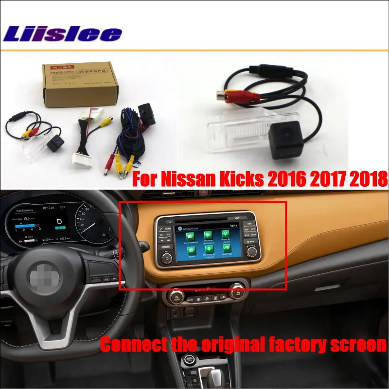 

For Nissan Kicks P15/D15 2018-2023 Car Rear Camera Adapter Parking RCA HD CCD CAM OEM Display Reversing Image Upgrade Kit