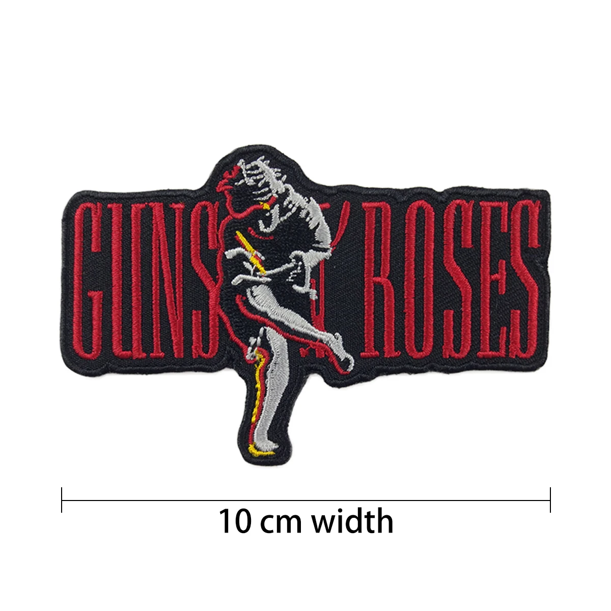 Guns and Roses Band Patches Motorcycle Biker Versailles Music Custom Embroidery Patch Rubber Gun Emblem for Clothing Sticker