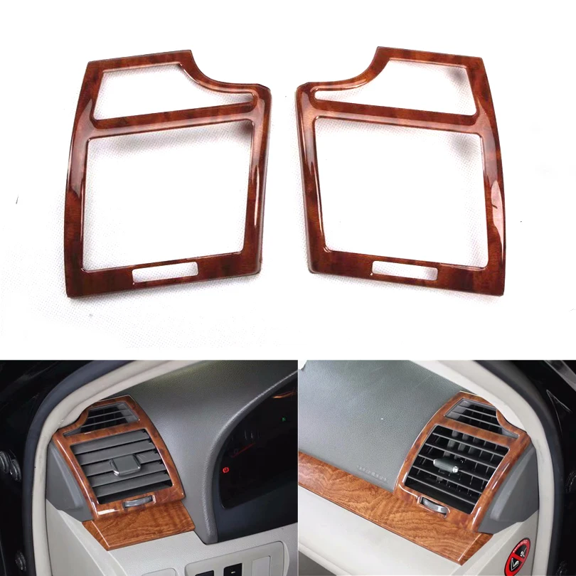 2pcs/set Car Dashboard Side Air Vent Frame Car Trim For Toyota Camry 2006-2011 Car Accessories