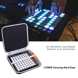 LTGEM EVA Black Waterproof Shockproof Carrying Hard Case for Novation Launchpad Ableton Controller