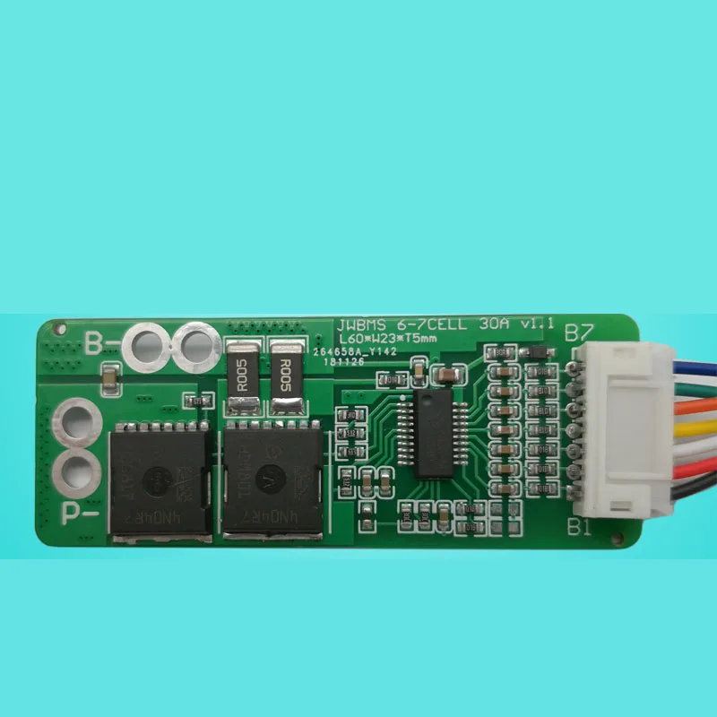 6S 7S 25.2V 29.4V 30A Li-ion płyta zabezpieczająca baterię litową 60A szczyt lipo BMS 18650 ogniw mos do myjnia samochodowa wiertarka elektryczna