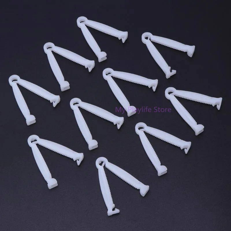 10pcs Pig Umbilical Cord Clip Clamp Disposable Whelping Kit Farm Ranch Supplies Plastic Clips