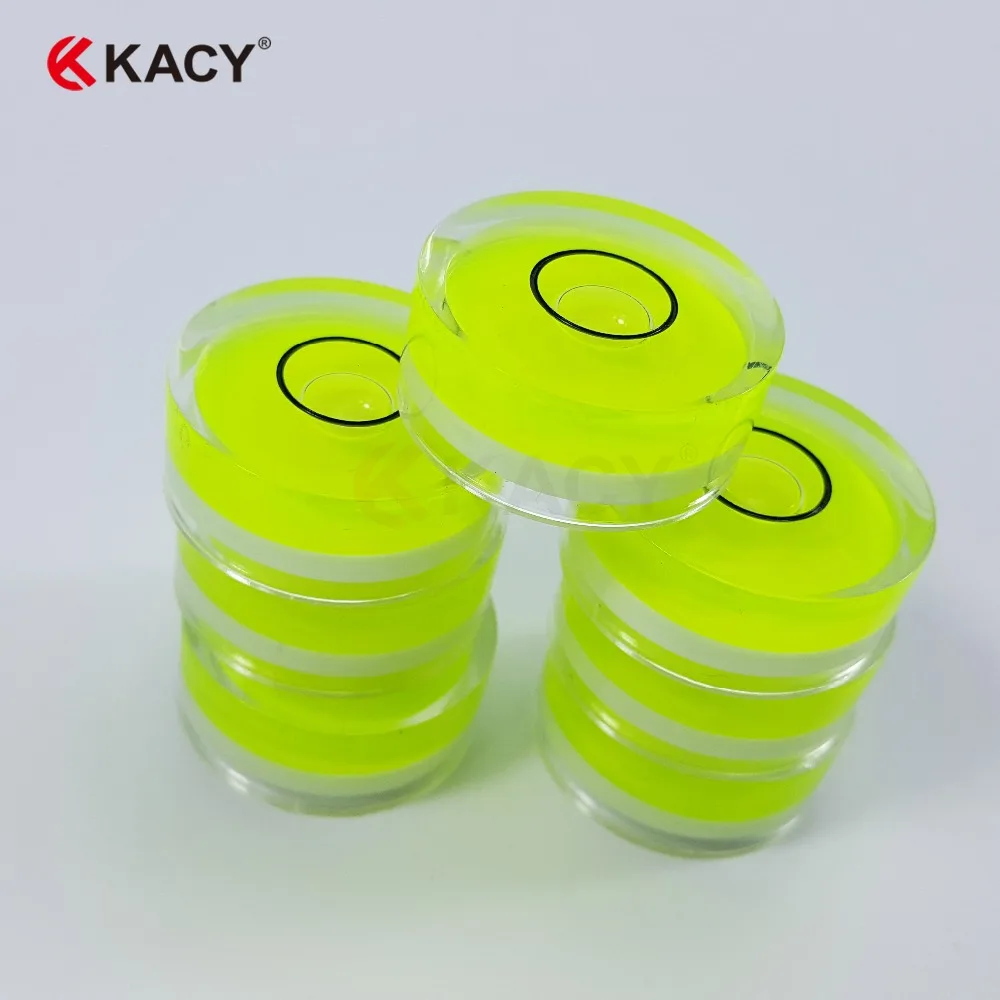 KACY 20PCS  20mm X 9mm Circular Bubble Spirit Level BY GFNT for Tripod, Phonograph, Turntable Etc