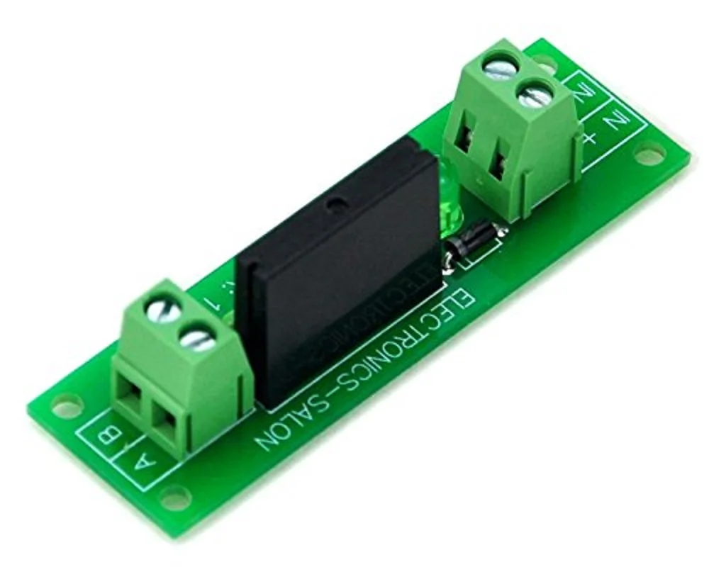 Electronics-Salon DC24V 1 Channel DC-AC 2Amp G3MB-202P Solid State Relay SSR Module Board.