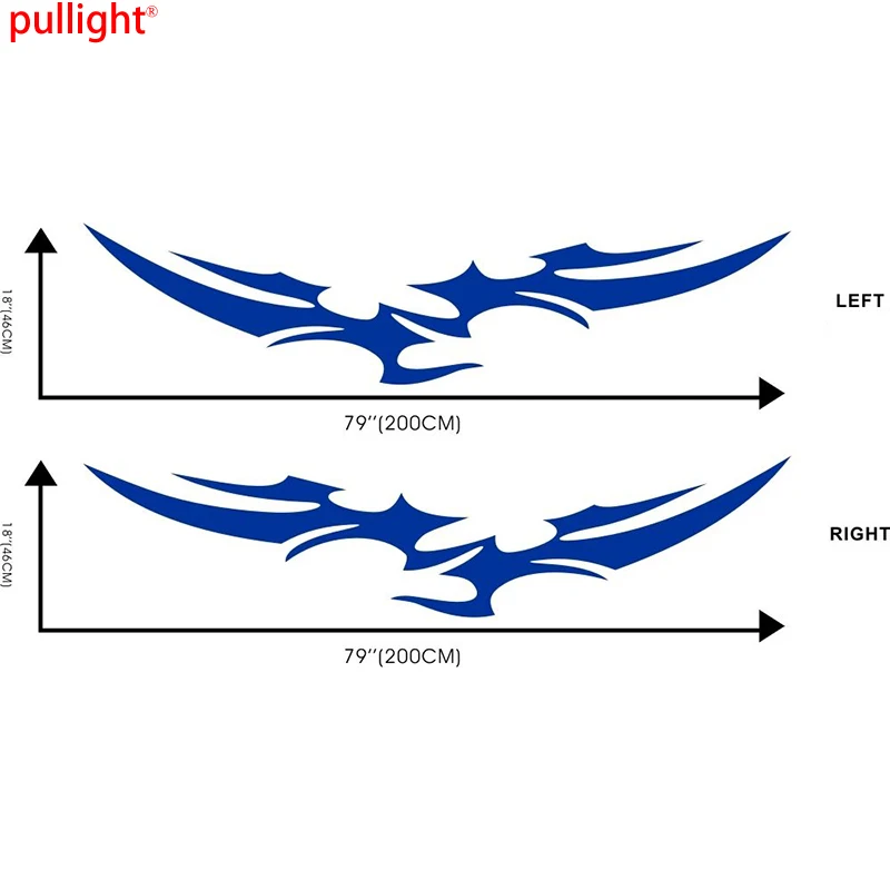 

1 pair of new racing flame accessory design door decals, vinyl side door waterproof, scratch resistant decorative stickers