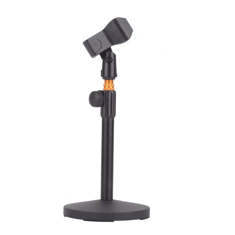 เดสก์ท็อปขาตั้งไมโครโฟนโลหะปรับโต๊ะขาตั้งไมโครโฟนพร้อมคลิปไมโครโฟนและ 5/8 "ถึง 3/8" อะแดปเตอร์สําหรับ Blue Yeti Snowball Spark