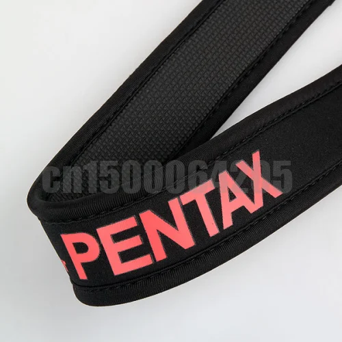 1pcs camera Elastic red shoulder strap Neoprene Neck Strap for Pentax K20D K200D K100D K5 K3