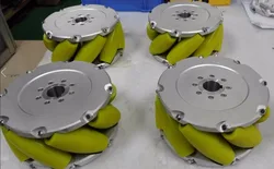 A set of 8inch(203mm) mecanum wheel with PU roller(Load cacipity 500KG) NM203A