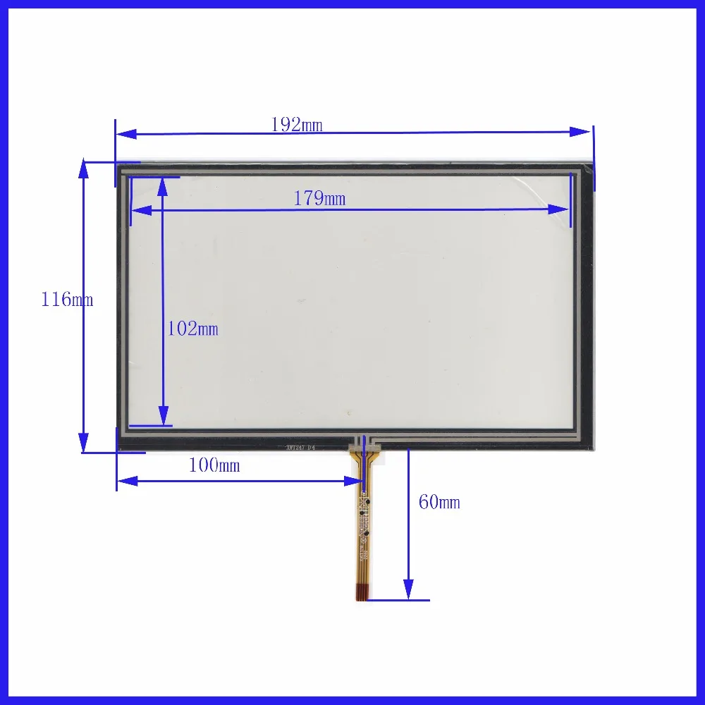 

XWT247 8inch 4 line For Car DVD touch screen panel 193mm*117mm this is compatible 193*117 TouchSensor FreeShipping