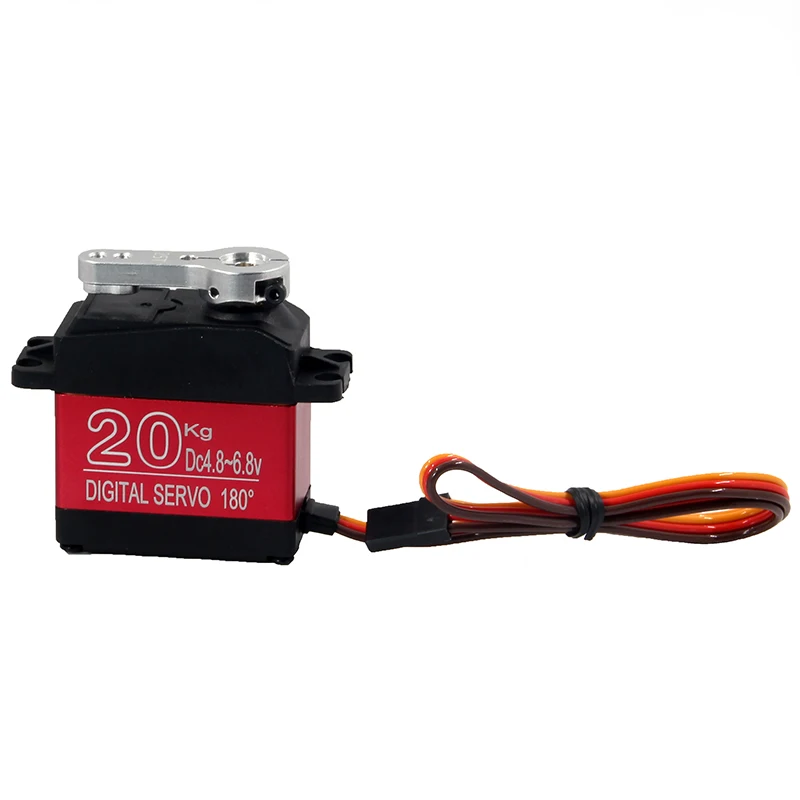 DS3218MG 20KG High voltage 5V-6.8V Large Torque Digital  Servo metal shell Waterproof servo For 1/10 1/8 rc car Truck boat