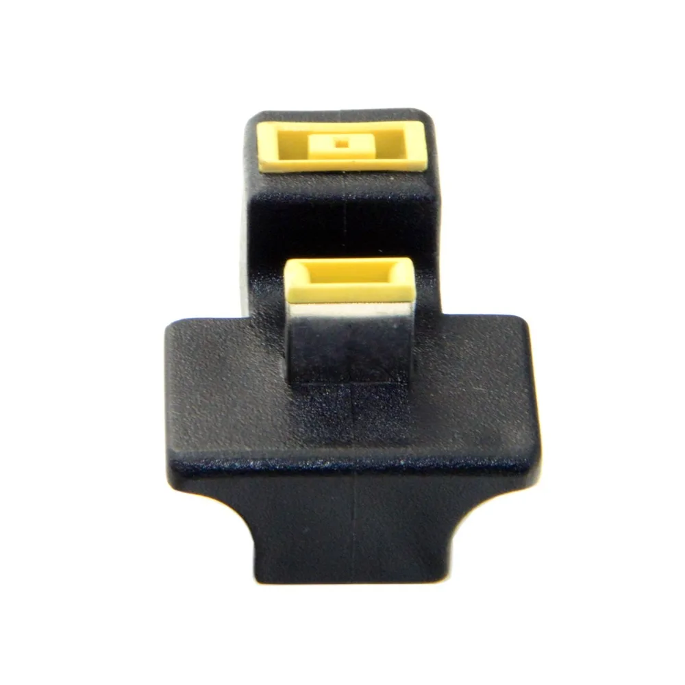 Rectangle Port Male to Female Extension Charger Power Adapter 180 Degree Angled For Lenovo ThinkPad Carbon Laptop