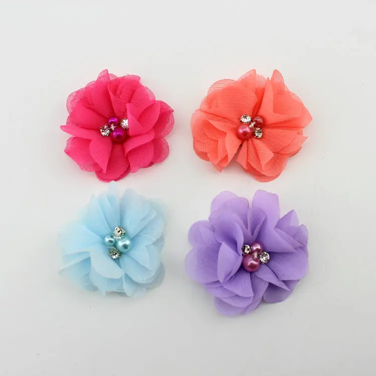 9pcs Hot Kids Baby Girls Bebe Children Baby Cute Infant Head Flower Hair Accessories DIY Materials Hair Accessories Headwear