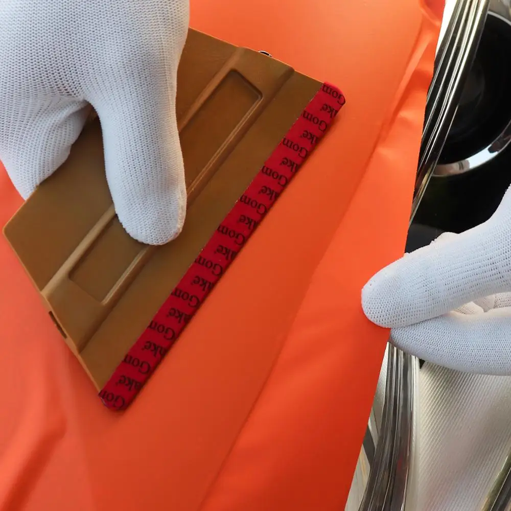 EHDIS Carbon Fiber Vinyl Car Wrap Strong Magnet Scraper Slim Microfiber Squeegee Window Tint Car Wrapping Sticker Install Tool
