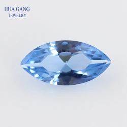 108# Spinel Blue Marquise Shape Brilliant Cut Synthetic Spinel Stone For Jewelry Size 1.5x3-8x16mm