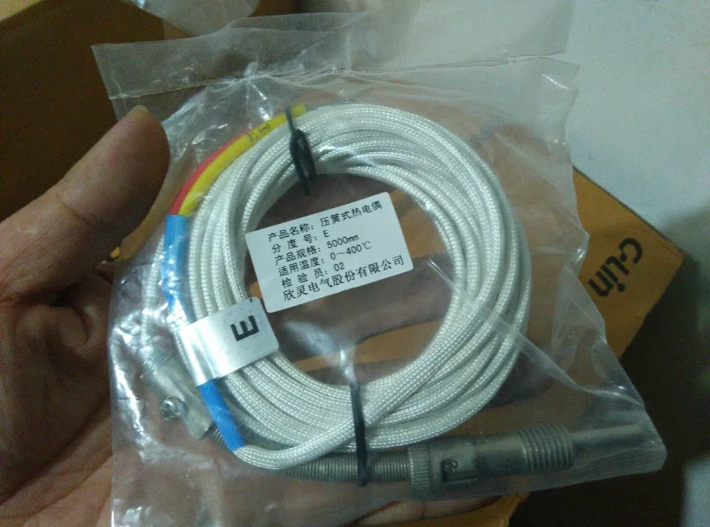 

Brand new original authentic C-Lin WRET-01 (E type) Line length 5 meters Pressure spring type Thermocouple