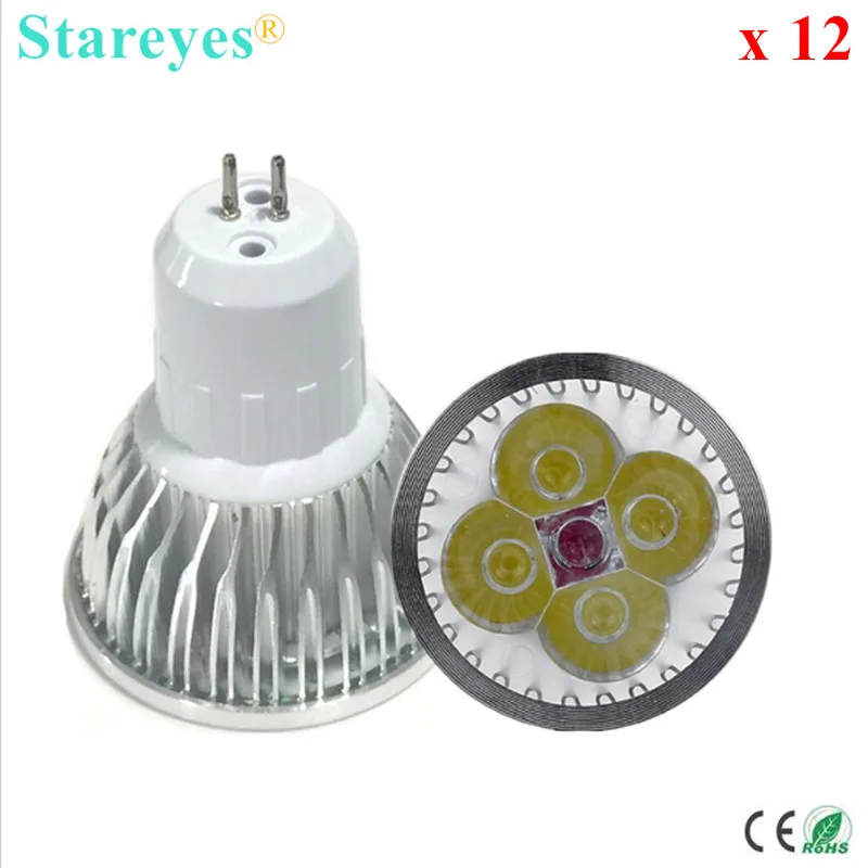 Free shipping 12 pcs Dimmable 4W 3W GU5.3 MR16 GU10 E27 B22 E14 LED Spotlight Downlight  Lamp droplight bulb light lighting